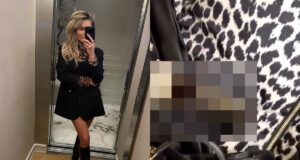 Nikkie Plessen laat per ongeluk te veel zien op foto’s van kleding…